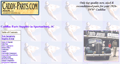 Desktop Screenshot of caddy-parts.com