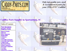 Tablet Screenshot of caddy-parts.com